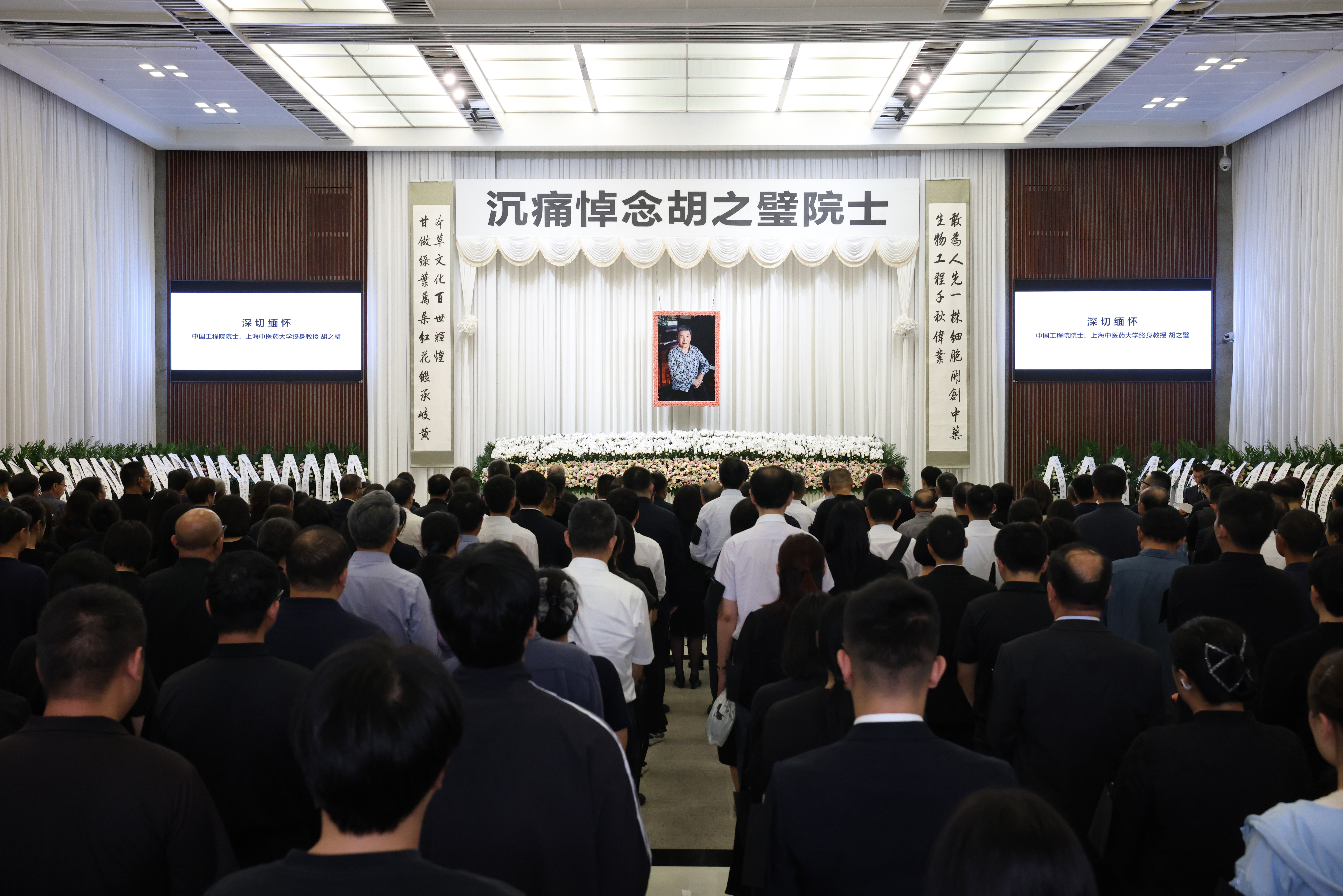 深情送别中国工程院院士、中药生物工程学家、beat365官网终身教授胡之璧同志